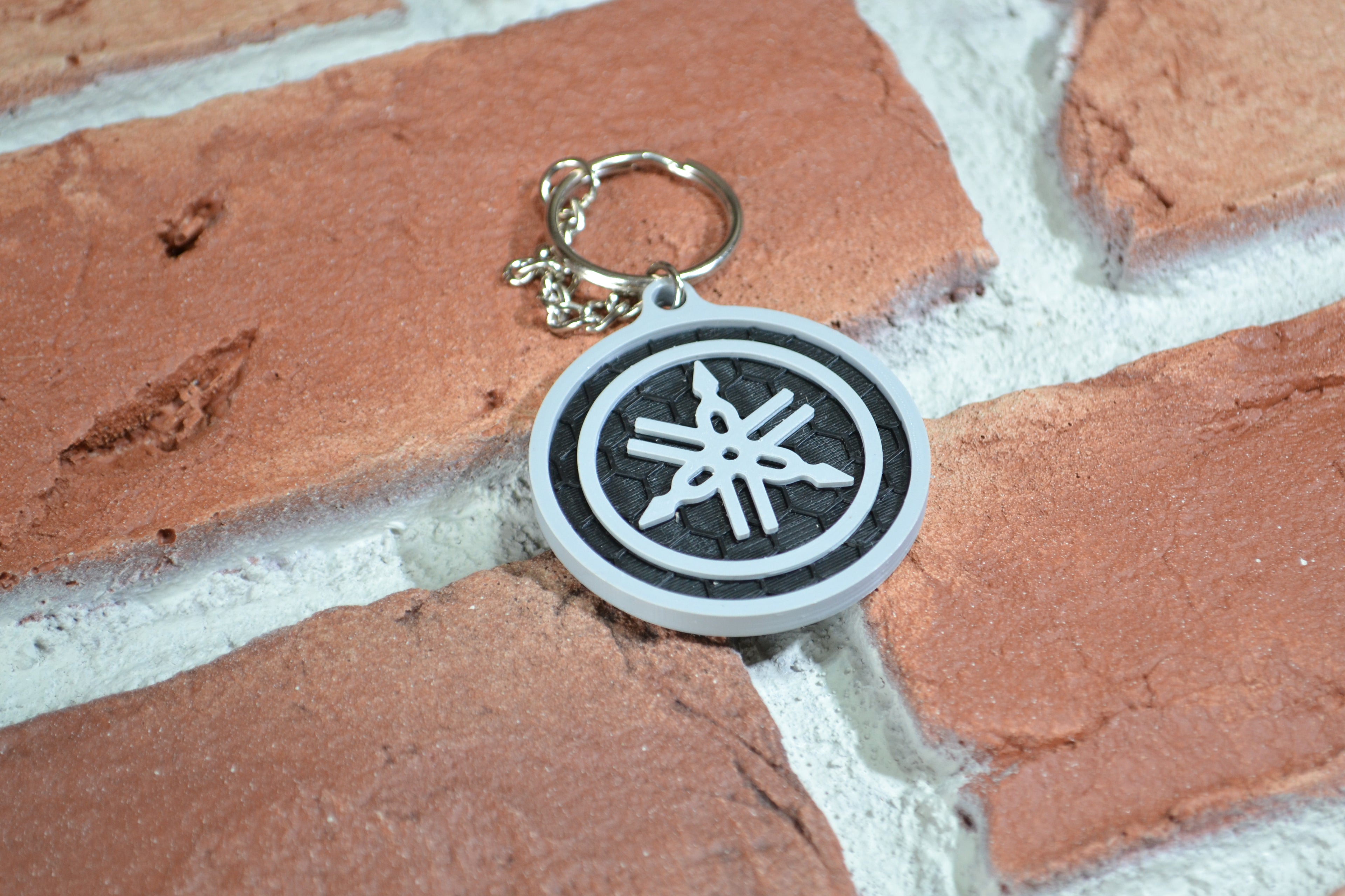 Yamaha Tuning Fork Logo Keyring/Charm — 3 Colour options