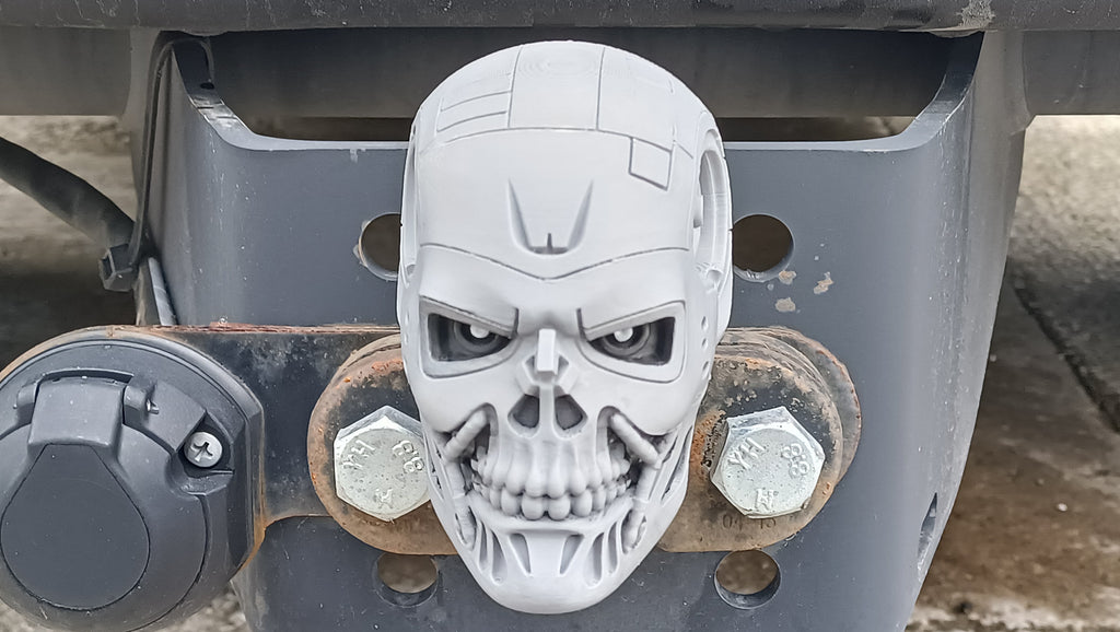 Tow Ball Hitch Protector - Cyber Skull