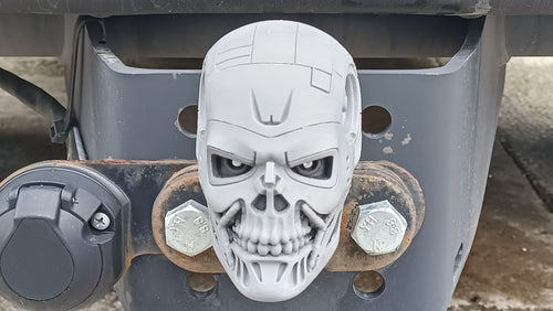 Tow Ball Hitch Protector - Cyber Skull