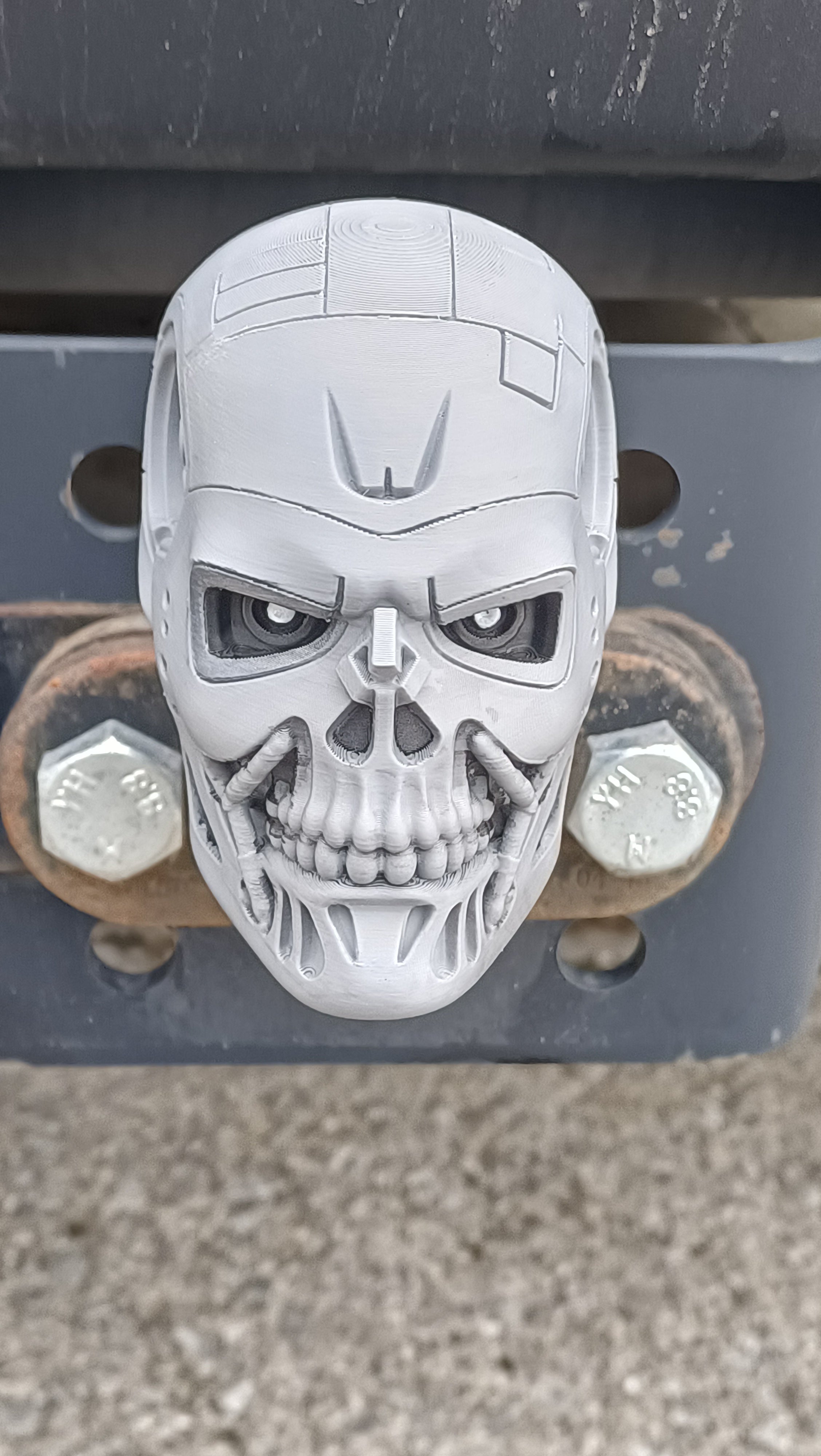Tow Ball Hitch Protector - Cyber Skull
